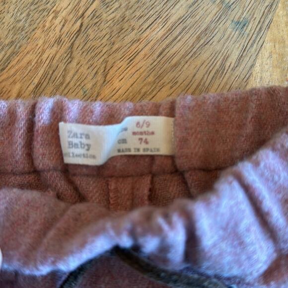 Zara baby wool blend pompom ruffle shorts 6-9 months - Picture 3 of 4